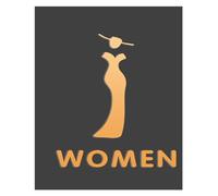 Targhetta per bagno, Cartello for WC for uomini e donne, centro commerciale, edificio for uffici, targa multicolore 26x16 cm(J)