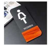 Targhetta per bagno, Targa adesiva for porta e parete del bagno, in acrilico, multicolore, 10 cm x 24(G)