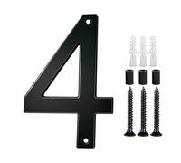 Targhetta per porta con numeri moderni con vite, in acrilico, per esterni, moderna