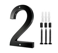 Targhetta per porta con numeri moderni con vite, in acrilico, per esterni, moderna