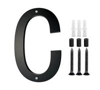 Targhetta per porta con numeri moderni con vite, in acrilico, per esterni, moderna