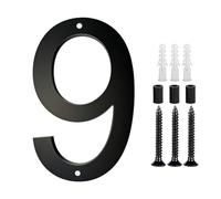 Targhetta per porta con numeri moderni con vite, in acrilico, per esterni, moderna
