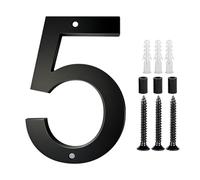 Targhetta per porta con numeri moderni con vite, in acrilico, per esterni, moderna