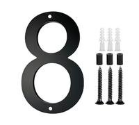 Targhetta per porta con numeri moderni con vite, in acrilico, per esterni, moderna