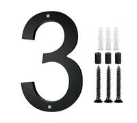 Targhetta per porta con numeri moderni con vite, in acrilico, per esterni, moderna