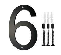 Targhetta per porta con numeri moderni con vite, in acrilico, per esterni, moderna