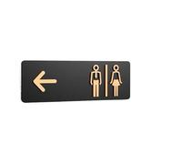 Targhetta Per WC Semplici Cartelli For Bagni For Uomini E Donne, WC, Guida Ai Bagni Pubblici, Indice, Hotel, A Sinistra E A Destra, Cartello Di Richiesta For I Bagni(Color 03)
