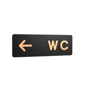 Targhetta Per WC Semplici Cartelli For Bagni For Uomini E Donne, WC, Guida Ai Bagni Pubblici, Indice, Hotel, A Sinistra E A Destra, Cartello Di Richiesta For I Bagni(Color 01)