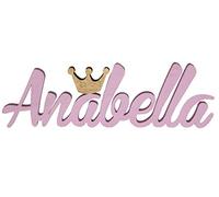 Targhetta personalizzata con corona, targhetta con nome per porta della camera dei bambini, targhetta da parete per bambini, regalo di compleanno