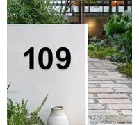 Targhetta personalizzata in acrilico con numero civico per esterni, tagliata al laser, in acrilico, per porta della casa (2 cifre/lettere)