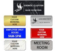 Targhetta personalizzata in acrilico da parete, targhette personalizzate per porte con nome e logo per aziende, casa, ufficio, strada, giardino, targa decorativa (Door Signs-Rectangular 3)