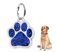 Targhetta personalizzata per cani e gatti - Targhetta in acciaio inossidabile Un accessorio unico per il vostro amico a quattro zampe - Targhetta personalizzata per cani e gatti con testo (blu)