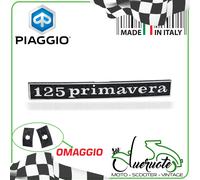 TARGHETTA POSTERIORE TELAIO SCRITTA FREGIO PER VESPA 125 PRIMAVERA ET3 1973-1983