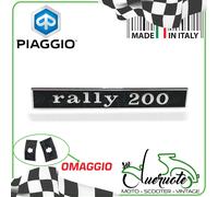 TARGHETTA POSTERIORE TELAIO SCRITTA FREGIO PER VESPA 200 RALLY 1973-1979 VSE1T