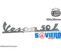 Targhetta posteriore Vespa 50 L 155x35mm