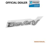 TARGHETTA LATERALE BEVERLY 125 300 350 OPACA ORIGINALE PIAGGIO 673951