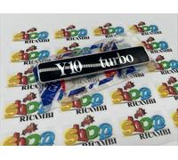 TARGHETTA SCRITTA FREGIO POSTERIORE PER AUTOBIANCHI Y10 TURBO ORIGINALE