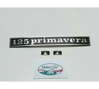 Targhetta,scritta,fregio posteriore Vespa 125 primavera,con mollette fissaggio