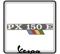 TARGHETTA SCRITTA LOGO LATERALE PER VESPA PX 150 E.