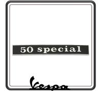 TARGHETTA SCRITTA LOGO STEMMA 50 SPECIAL POSTERIORE COMPATIBILE PER VESPA 50 SPECIAL
