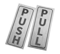 Targhetta Spingi Tira 2 eleganti pennarelli autoadesivi push pull for porta in vetro, ufficio, biblioteca, ristorante