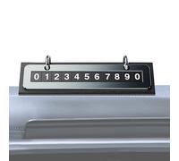 Targhetta temporanea per numero di parcheggio, con protezione dei dati e superficie antiscivolo, numero di telefono temporaneo per il cruscotto, per, roulotte, berlina, camion, centro