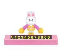 Targhetta temporanea per parcheggio a breve termine, luminosa per cruscotto come segno di dashboard, numero di telefono temporaneo con design, per auto, camion, interni come nota e