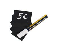 Targhette - 5,2 x 7,4 cm (A8) - nero - Securit - set 20 pezzi