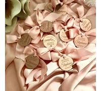 Targhette a specchio personalizzate con croce dorata per battesimo, bomboniere per la prima comunione, etichette per benedette (100 pezzi, 4 cm)