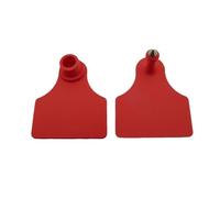 Targhette auricolari in poliuretano termoplastico per mucca, bestiame e pecore, 50/100 set (100 set, rosso)