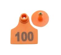 Targhette auricolari per bovini, 100 pezzi, in rame, per digitazione laser, per maiali, pecore, fattoria, animali (argento)