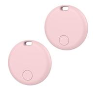 Targhette Bluetooth Smart Tracker per dispositivi Android (non iOS o Huawei), funziona con l'app Google "Find My Device", impermeabile IP67, per portafoglio, bagagli, chiavi, confezione da 2, rosa