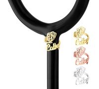 Targhette con Nome per Stetoscopio Personalizzate per Infermieri, Ciondoli Personalizzati con Nome Inciso per Stetoscopio con Accessori per Targhetta Identificativa, Regali di Laurea Personalizzati