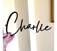 Targhette decorative in metallo personalizzate con scritta in lingua inglese "Your Text Made to Order", per parete, porta, ufficio, asilo, soggiorno, (8 cm)