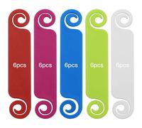 Targhette di identificazione multicolore, 30 pezzi di etichette per cavi per cavi distintivi, poliestere termoplastico garantisce un utilizzo