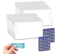 Targhette magnetiche per nome, 20 pezzi, 90 x 56 mm, magnetiche per vestiti, targhette per nome, targhette per vestiti, magnetiche, per uffici, scuole esposizioni