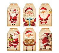 Targhette natalizie, targhette natalizie con cordino - Decorazione per etichetta natalizia da 60 pezzi Decorazione per albero di Natale,natalizi, etichette decorative per famiglia, amici, am