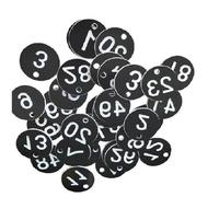 Targhette numerate, Etichette numeriche in plastica 1-200 Alveare multicolore(Black)