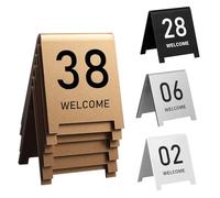 Targhette Numerazione Tavoli, Tavolo Segno In Acrilico Per Matrimonio, 1-20/1-50/1-100 Numero Di Tavolo Da Tenda Doppia Faccia, Per Ristoranti, Caffè, Matrimoni, Banchetti(Gold,1-20)