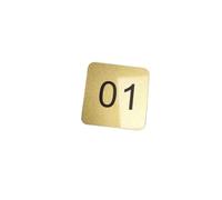 Targhette numeriche in acrilico | Targhette quadrate acriliche autoadesive per strumenti per cavi cassetta delle lettere marcatura di diverse dimensioni (1-50