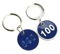 Targhette numeriche in alluminio | Organizzazione blu rosso: 50 pezzi numeri 1-50(Red 1-50)