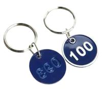 Targhette numeriche in metallo alluminio | Etichettatura multicolore, 100 pezzi, for il magazzino dell'home office(Blauw,1-100)