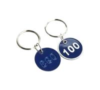 Targhette numeriche in metallo alluminio | Identificazione dell'inventario dell'ufficio multicolore 1-200(Blue,101-200)