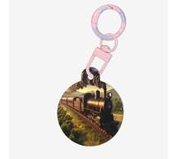Targhette per cani a forma di treno volante, rotonde in acrilico, perfette per cani e gatti di piccola e grande taglia, carine e funzionali