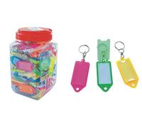 TARGHETTE PER CHIAVI CON GIVOLARE CONFEZIONE DI 150 PEZZI DI VARIO COLORE MAURER