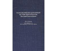 Targum Pseudo-Jonathan of the Pentateuch: Text and Concordance