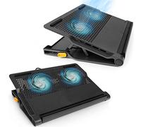 Targus AWE81EU Supporto Sistema di Raffreddamento per Notebook PC Portatile 17", 4 Porte Hub USB 2.0, Nero/Grigio