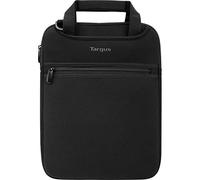 Targus Borsa verticale Secure Business professionale da viaggio per laptop con manici nascosti, tracolla incrociata, imbottitura protettiva per laptop da 14", nero (TSS913)