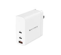 Caricabatterie da muro Hyper Targus HyperJuice 140W GaN PD3.1 a 3 porte + cavo USB-C a USB-C PD3.1 da 2 m + adattatori da viaggio