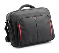 Targus Classic+ CN415EU - Borsa per notebook con schermo da 15,6”, Nero/Rosso